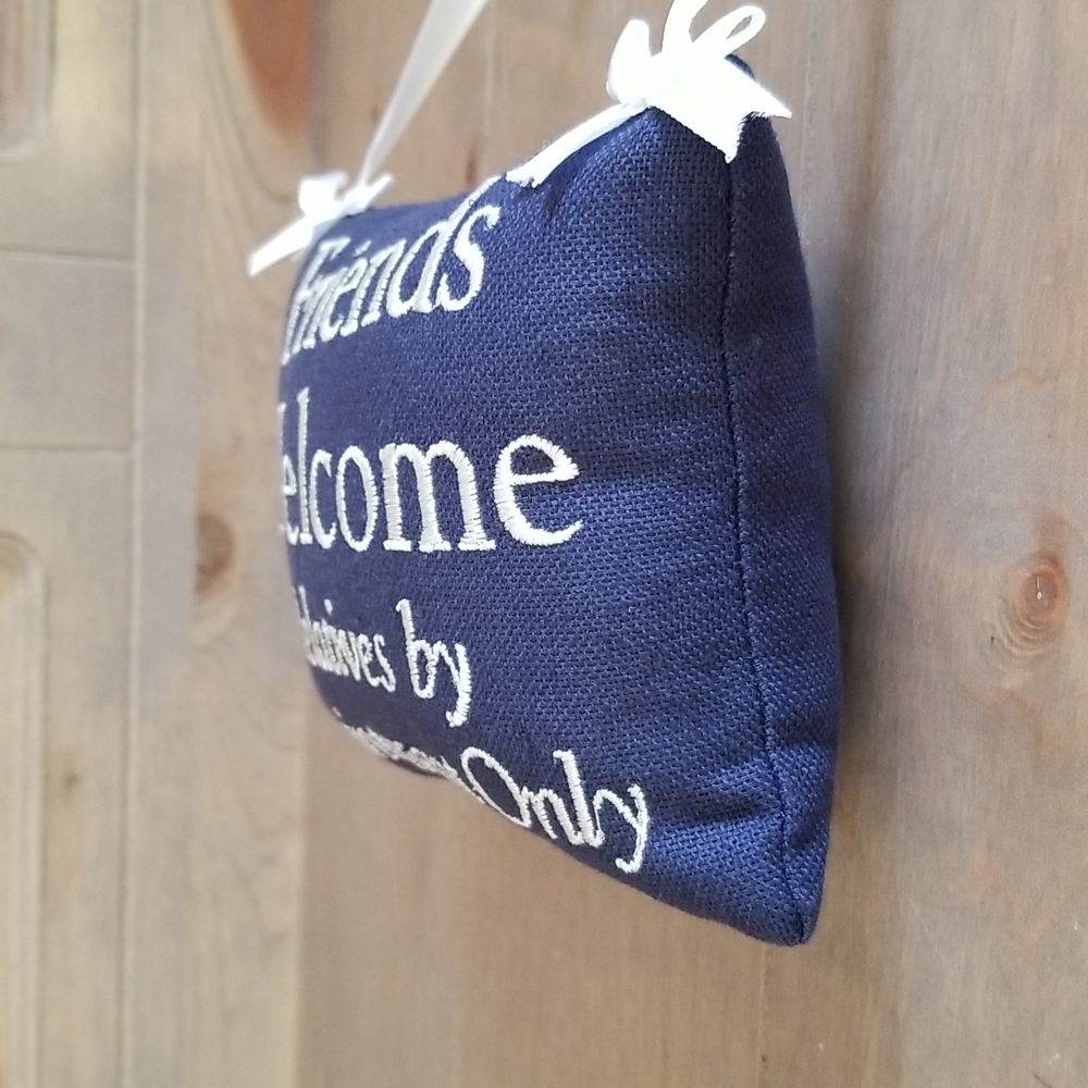 Friends Welcome, Relatives by Appt door hanger - Picture 8 of 8